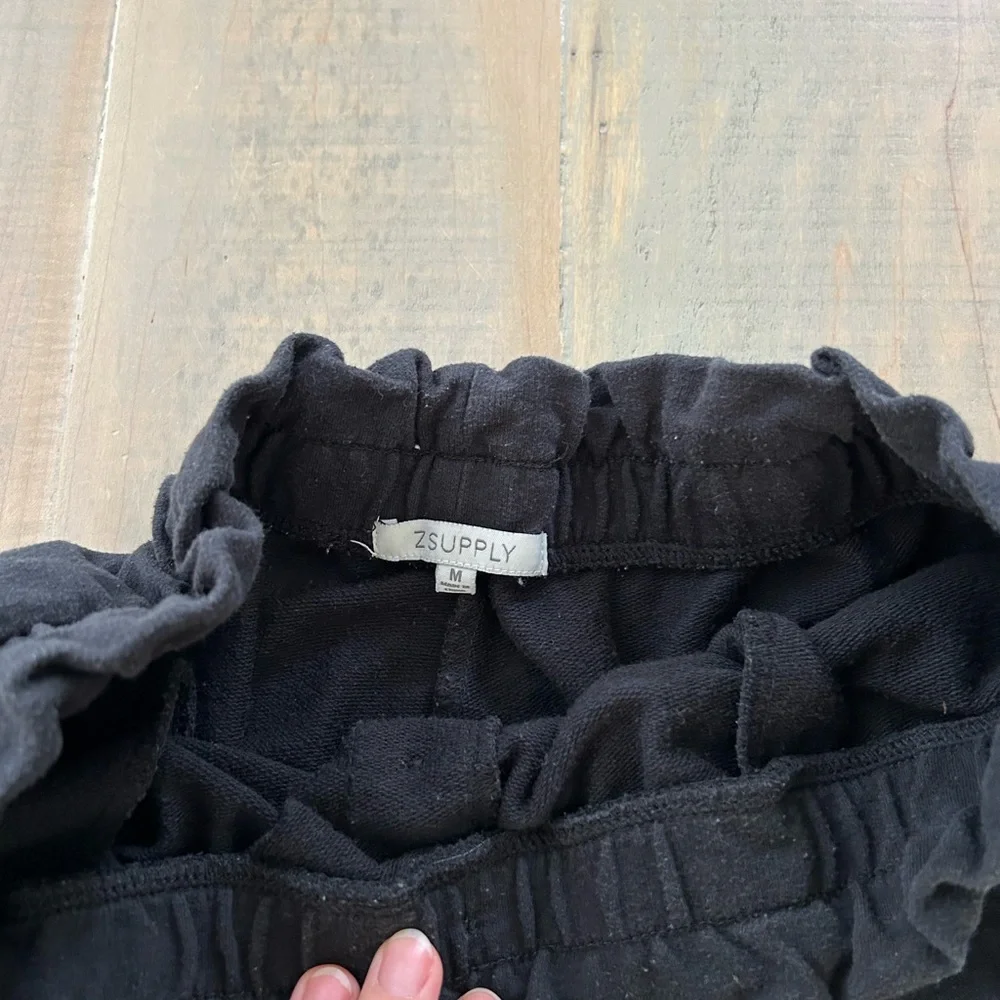 Z Supply Paperbag High-Eaisted Button Pants - Picture 4 of 4